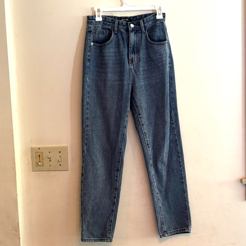Nasty Gal High Rise Straight Leg Jeans
